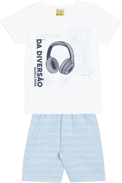 CONJ CAMISETA E BERMUDA MASCULINA INFANTIL