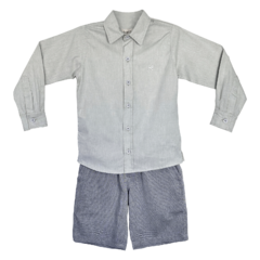 CONJ CAMISA SOCIAL MANGA LONGA E BERM - comprar online