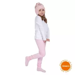 LEGGING TÉRMICA ROSA CLARO - Carretel Kids