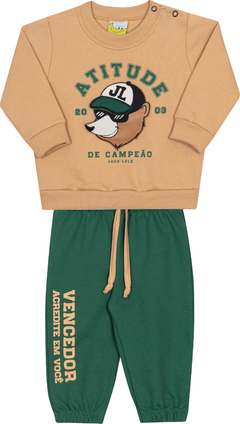 CONJ CASACO E CALÇA MASCULINO BEBE