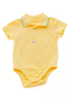 BODY NOVO SUPER HERÓI AMARELO - comprar online