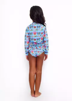 BLUSA UV BORBOJARDIM AZUL - Carretel Kids