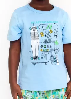CONJUNTO SKATEBOARDING VERDE E GLACIAL - comprar online