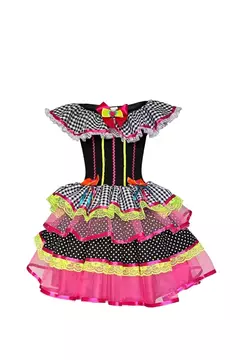 FANTASIA JUNINA VESTIDO XADREX PRETO - loja online