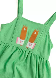 VESTIDO LHAMACORNIO VERDE - loja online