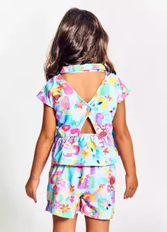 BATA MAR DE FLORES AZUL na internet