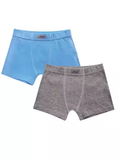 KIT 2 CUECAS BOXER MALHA DUPLA