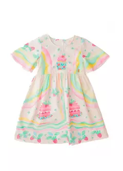 VESTIDO DOCE DE MORANGUINHO OFF WHITE na internet