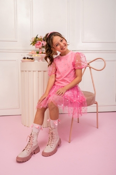 CONJUNTO FEMININO INFANTIL BLUSA E SAIA