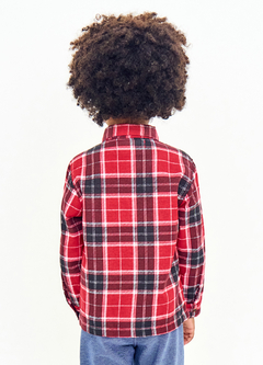 CAMISA SEGURA PEÃO PRETO E VERMELHO na internet