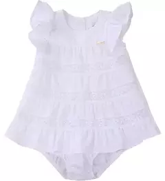 VESTIDO RECORTES BIARRITZ BRANCO - comprar online