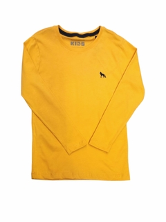CAMISETA KIDS MASC ML AMARELO MALTA