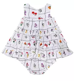 VESTIDO BABADOS QUADRADINHOS - comprar online