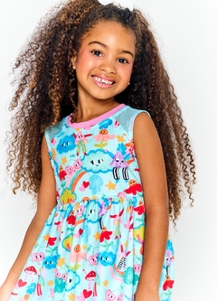VESTIDO ANDANDO NAS NUVENS ESMERALDA - comprar online