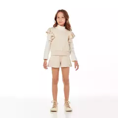 TRIJUNTO FEMININO INFANTIL PULÔVER COM BLUSA