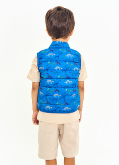 COLETE DINO PELO MUNDO AZUL - Carretel Kids