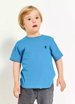 CAMISETA BASIQUINHO FUN AZUL FORTE - Carretel Kids