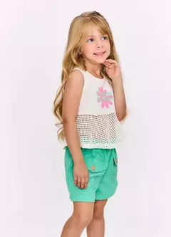 REGATA FLORAL AURORA OFF WHITE - Carretel Kids
