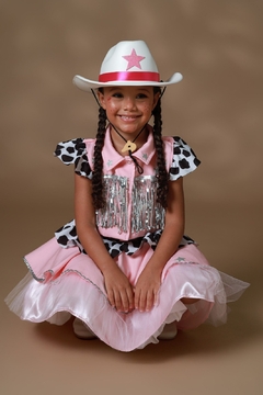 FANTASIA JUNINA CONJUNTO COUNTRY ROSA - comprar online