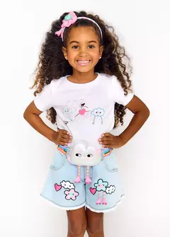BLUSA POP LISTRAS DIVERTIDA BRANCO