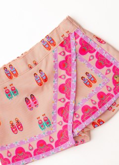 SHORT SAIA SAPATINHOS DE BONECA NUDE E ROSA - comprar online