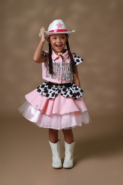 FANTASIA JUNINA CONJUNTO COUNTRY ROSA