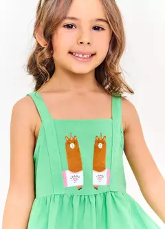 VESTIDO LHAMACORNIO VERDE na internet