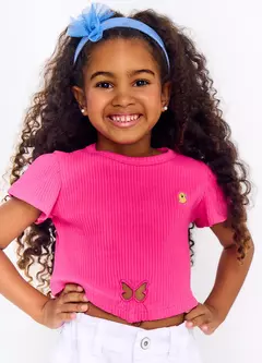 BLUSA BORBOJARDIM ROSA FORTE