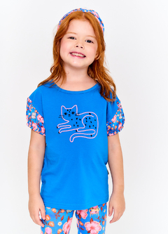 CONJ. ENTRE FLORES AZUL - comprar online