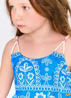 VESTIDO NO LITORAL AZUL