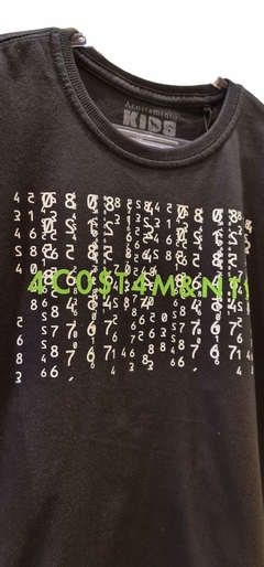 CAMISETA KIDS MASC MC PRETO - comprar online