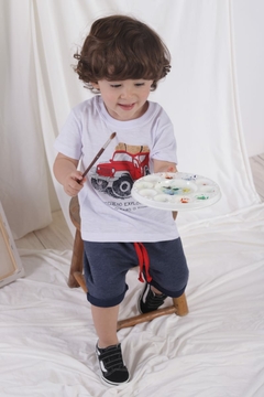 CONJ CAMISETA E BERMUDA CARRO