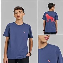 CAMISETA KIDS MASC MC AZUL NAVY