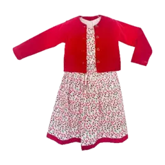CONJUNTO VESTIDO E CASACO PLUSH na internet