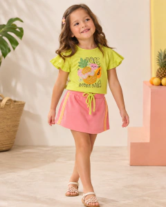 CONJUNTO BLUSA E SHORT DOCE DIVERSAO