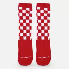 Meia Quadriculada Vermelha na internet