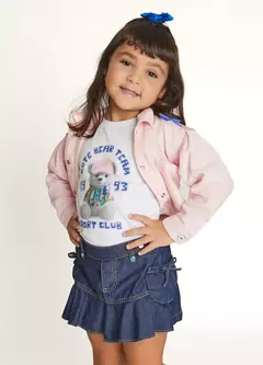 SHORT SAIA COLOR FLOR JEANS