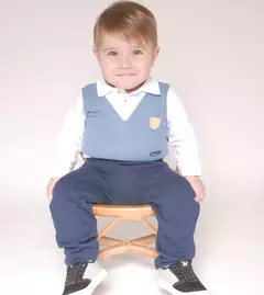 CONJUNTO BABY COM CALÇA E COLETE URSO - comprar online