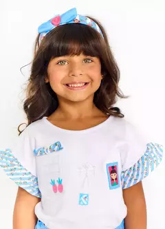 BLUSA EU AMO FRUTINHAS BRANCO