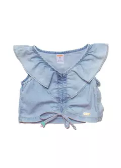 TOP JANTAR NO JARDIM JEANS - Carretel Kids