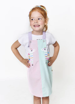 SALOPETE MAGIA ALADA ROSA E VERDE