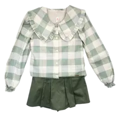 CONJUNTO BLUSA HOLANDESA E SAIA - comprar online