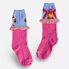 MEIA FLAMINGO ROSA - comprar online
