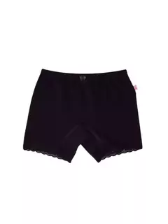 CALCINHA BOXER COM RENDA PRETO