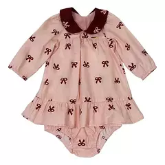 VESTIDO LARGUINHO LAÇO ROSA - comprar online