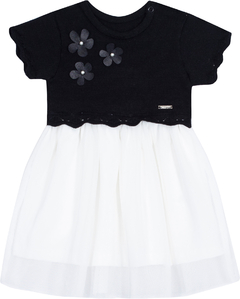 VESTIDO FEM BEBÊ P&B