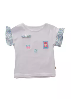 BLUSA EU AMO FRUTINHAS BRANCO - Carretel Kids