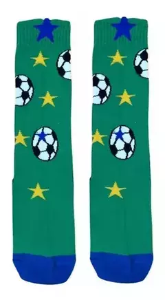 MEIA COPA SELEÇÃO BOLAS FUTEBOL VERDE - comprar online