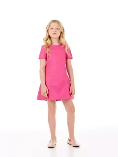 VESTIDO FEMININO INFANTIL LINHA EM COURO SINTÉTICO - comprar online