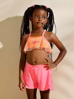 SHORTS LYCRA NEON ROSA MINI